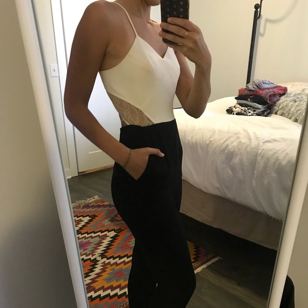 BCBG open back jumpsuit